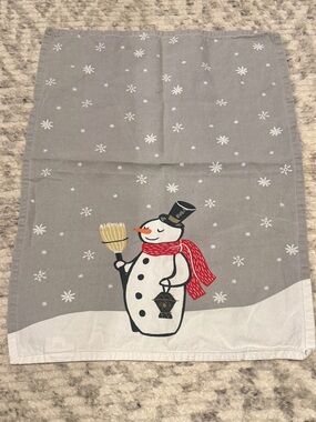 Snowman Tea Towel Christmas